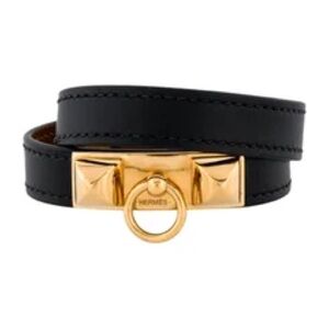 EUC Hermès Leather Rivale Double Tour Bracelet